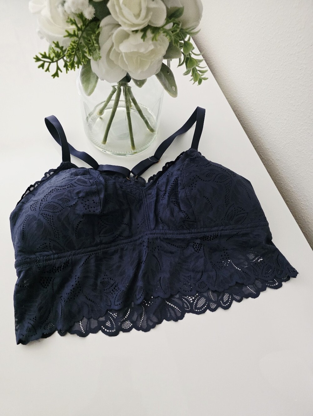 AERIE💘 Lace Padded Plunge Bralette SIZE XL